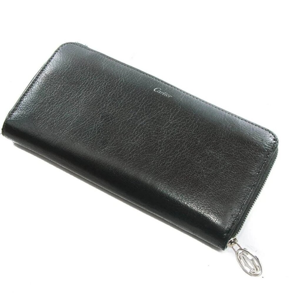 Authentic Must De Cartier black zippy wallet - Picture 8 of 12